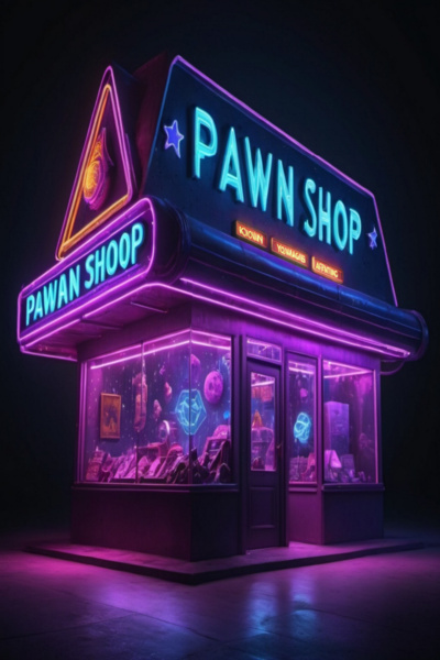 Pawn shop in space